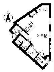 東町 徒歩1分 3階の物件間取画像